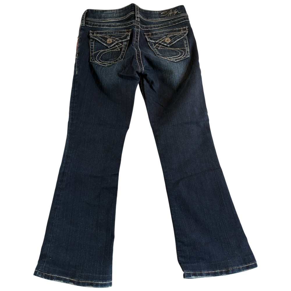Silver Co. Suki Surplus Bootcut Jeans Womens 29x32 (26.5) Blue Denim Stretch - Picture 2 of 6